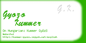 gyozo kummer business card